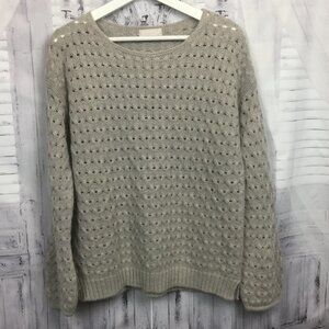 Benedetta B. Wool Blend Open Knit Sweater M